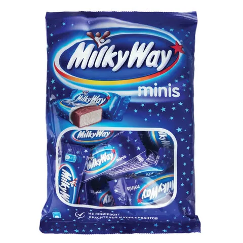 Шоколадные батончики MILKY WAY "Minis", 176 г, 2262