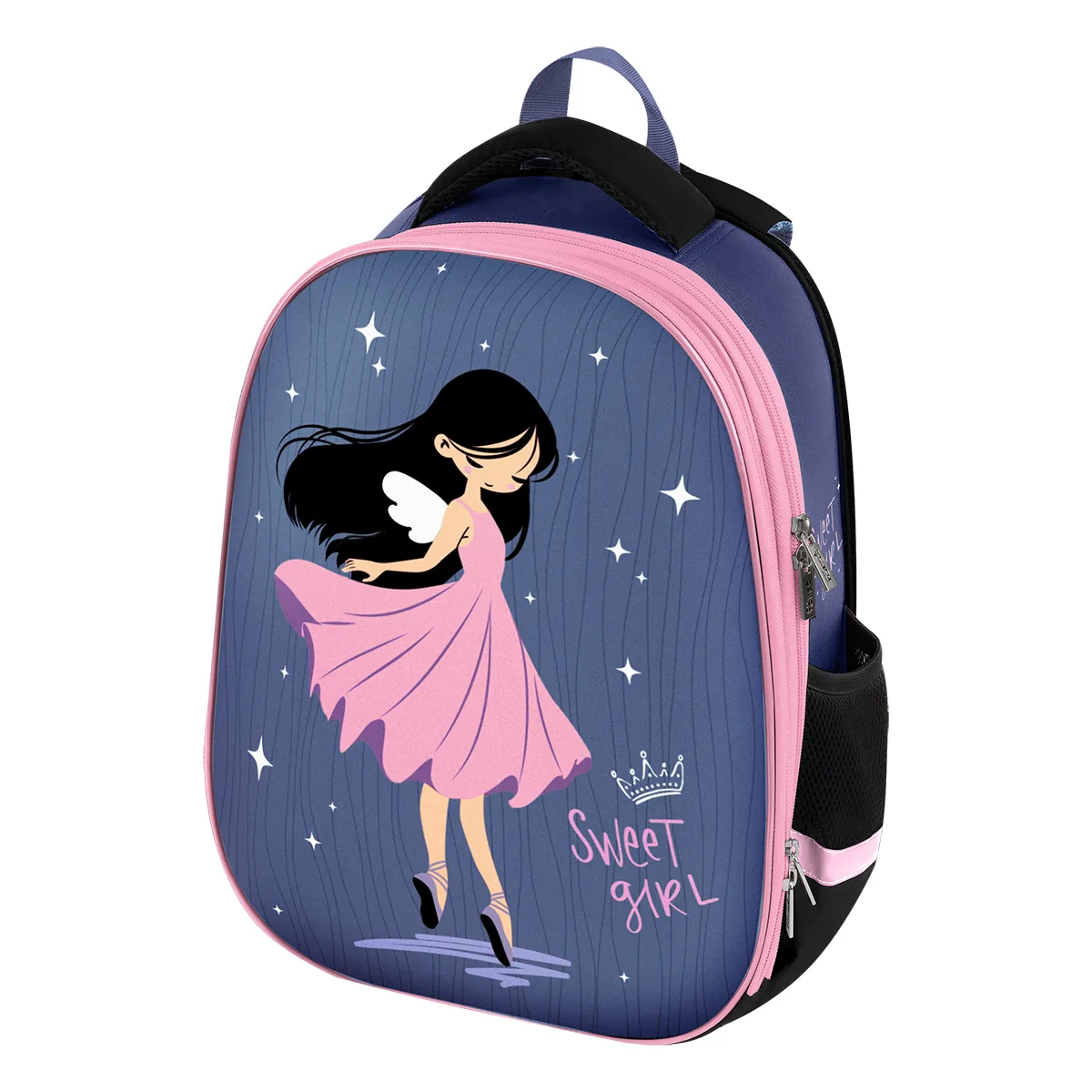 Ранец Först School Base "Sweet Girl" 39*30*18см, 2 отделения, 2 кармана, анатомическая спинка