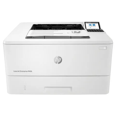 Принтер лазерный HP LaserJet Enterprise M406dn, А4, 38 стр./мин, 100 000 стр./мес, дуплекс, сетевая карта, 3PZ15A