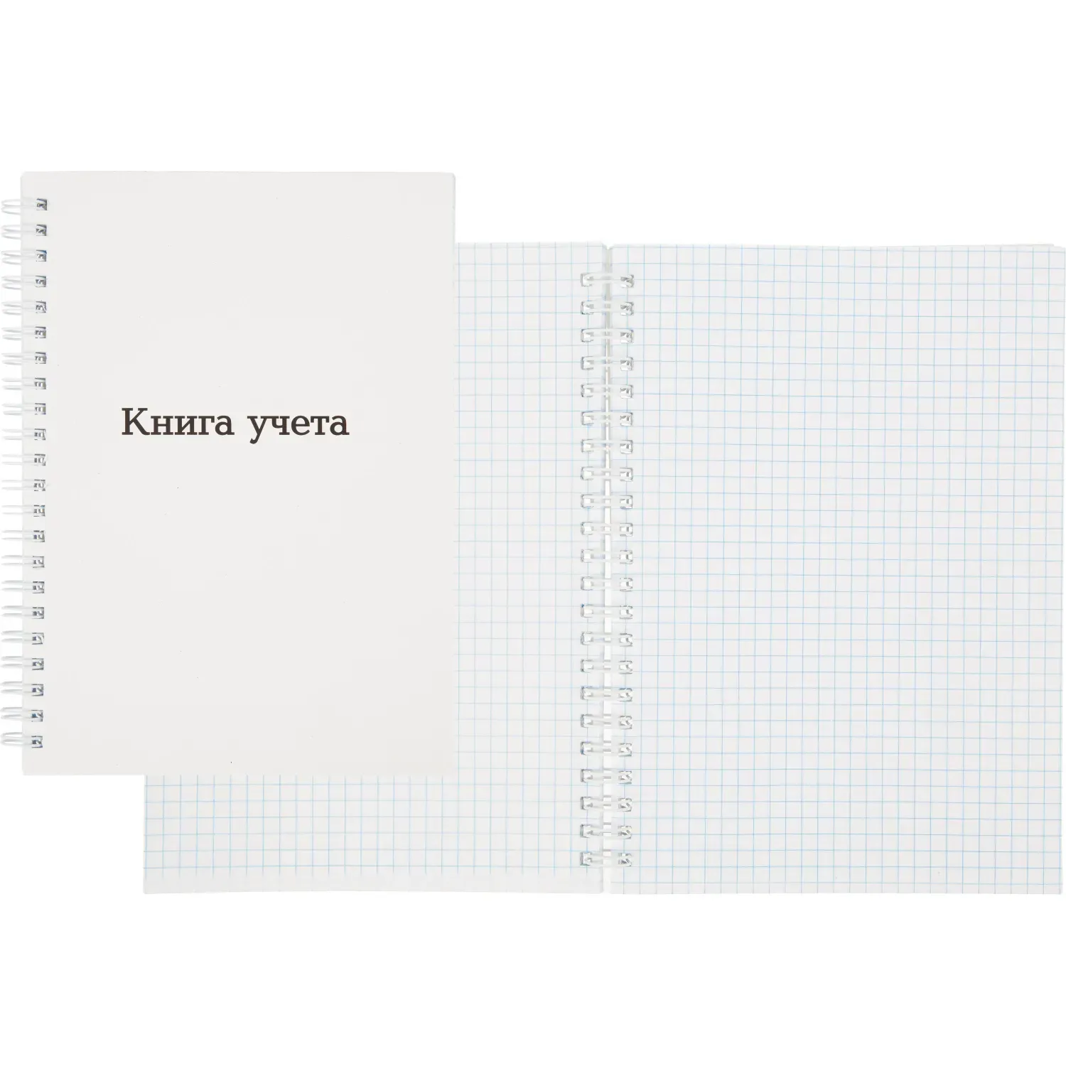 Книга учета Attache А5 96л клетка офсет картон мел. спираль