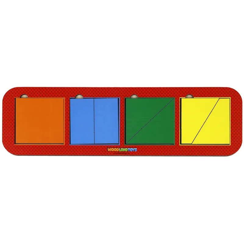 Игра-головоломка Woodlandtoys "Сложи квадрат. Б.П. Никитин. 1-й уровень", 4 квадрата