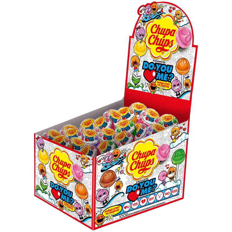 Карамель Chupa Chups "Do you love me", 12г, дисплей