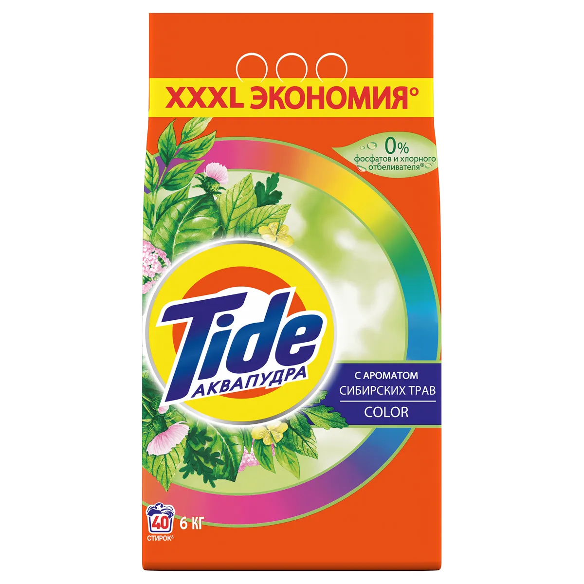 Порошок для машинной стирки Tide "Color. Сибирские травы", 6кг (ПОД ЗАКАЗ)