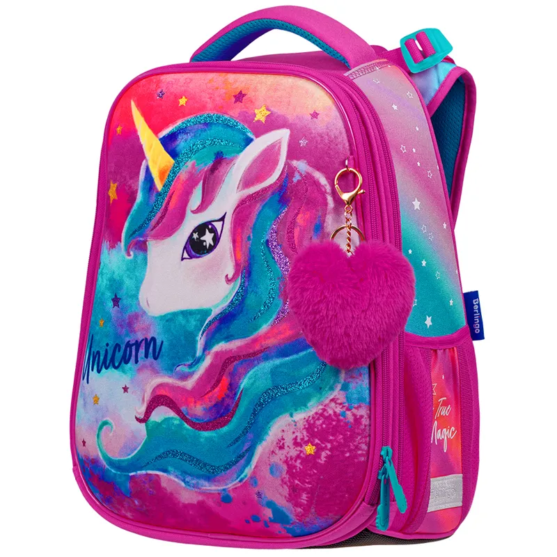Ранец Berlingo Expert "Bright Unicorn" 37*28*16см, 2 отделения, 2 кармана, анатомическая спинка