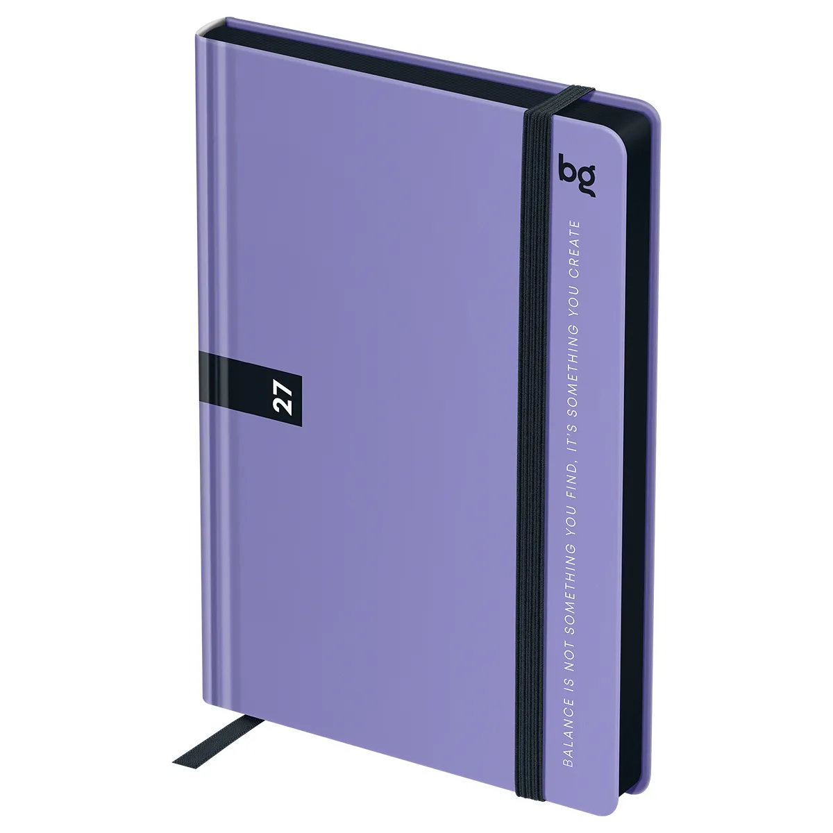 Ежедневник датированный 2027г, А6, 176л., 7БЦ BG"Monochrome. Mauve", лиловый, soft touch