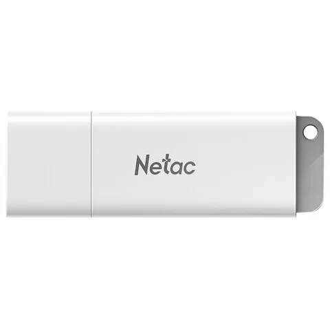 Флеш-диск 8GB NETAC U185, USB 2.0, белый, NT03U185N-008G-20WH