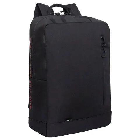 Рюкзак GRIZZLY, карман-антивор, TOTAL BLACK, 42х28х12 см, RQL-513-2/3