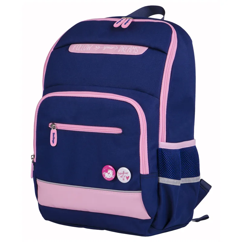 Рюкзак Berlingo MONO "Pinky" 40*28*15 см, 1 отделение, 4 кармана, эргономичная спинка