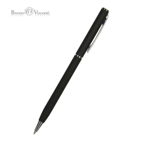 Ручка шариковая BRUNO VISCONTI "Palermo", черный металлический корпус, 0,7мм, синяя,, 20-0250/01