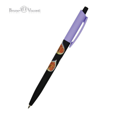 Ручка шариковая автомат. BRUNO VISCONTI HappyClick, СИНЯЯ, Инжир, линия 0,38 мм, 20-0241/50