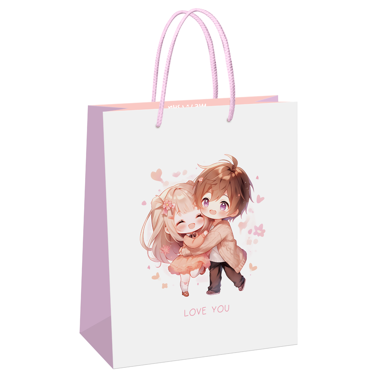 Пакет подарочный 26*32*12см MESHU "Pretty",  глянцевая ламинация