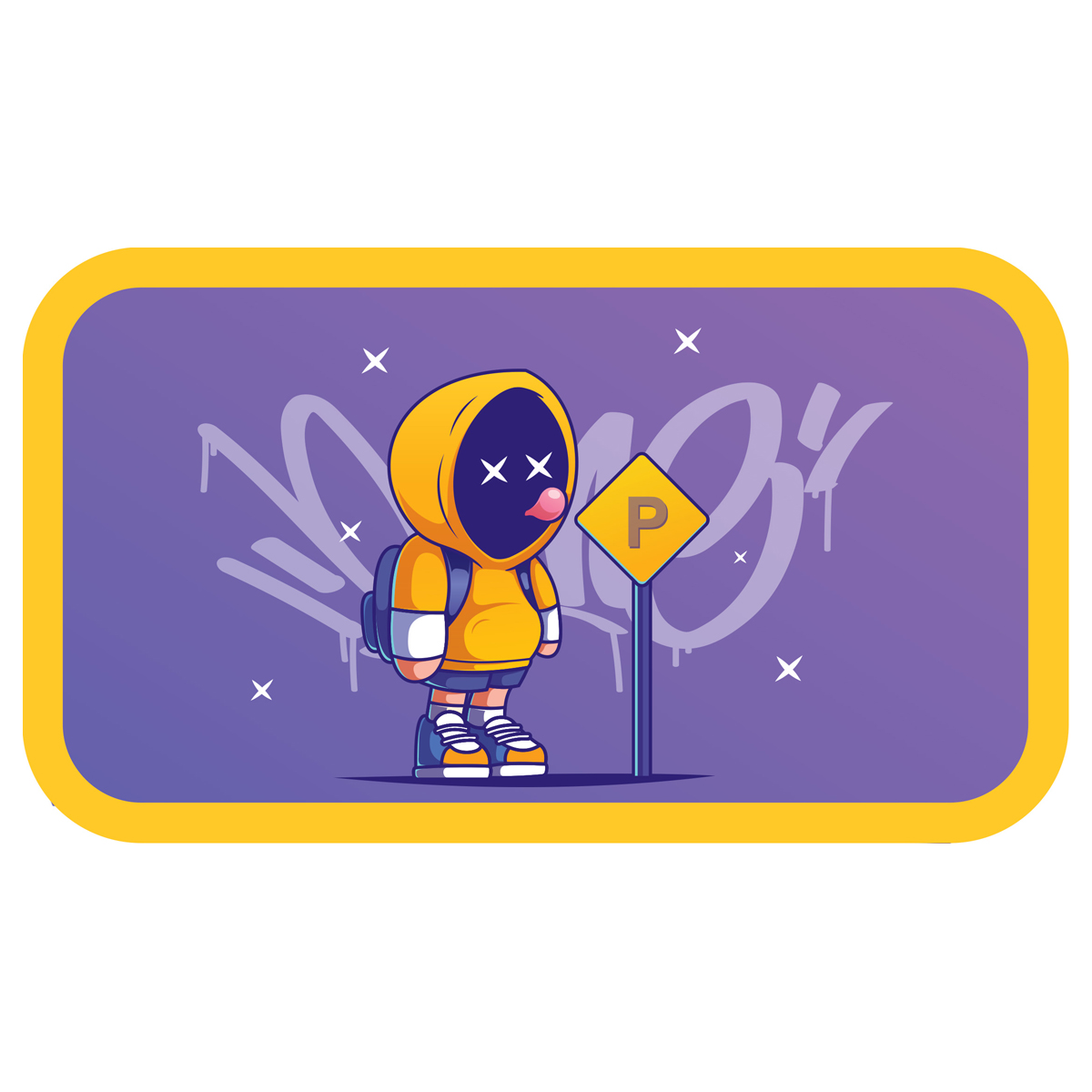 Пенал 2 отделения, 190*105 ArtSpace "King", ламинированный картон