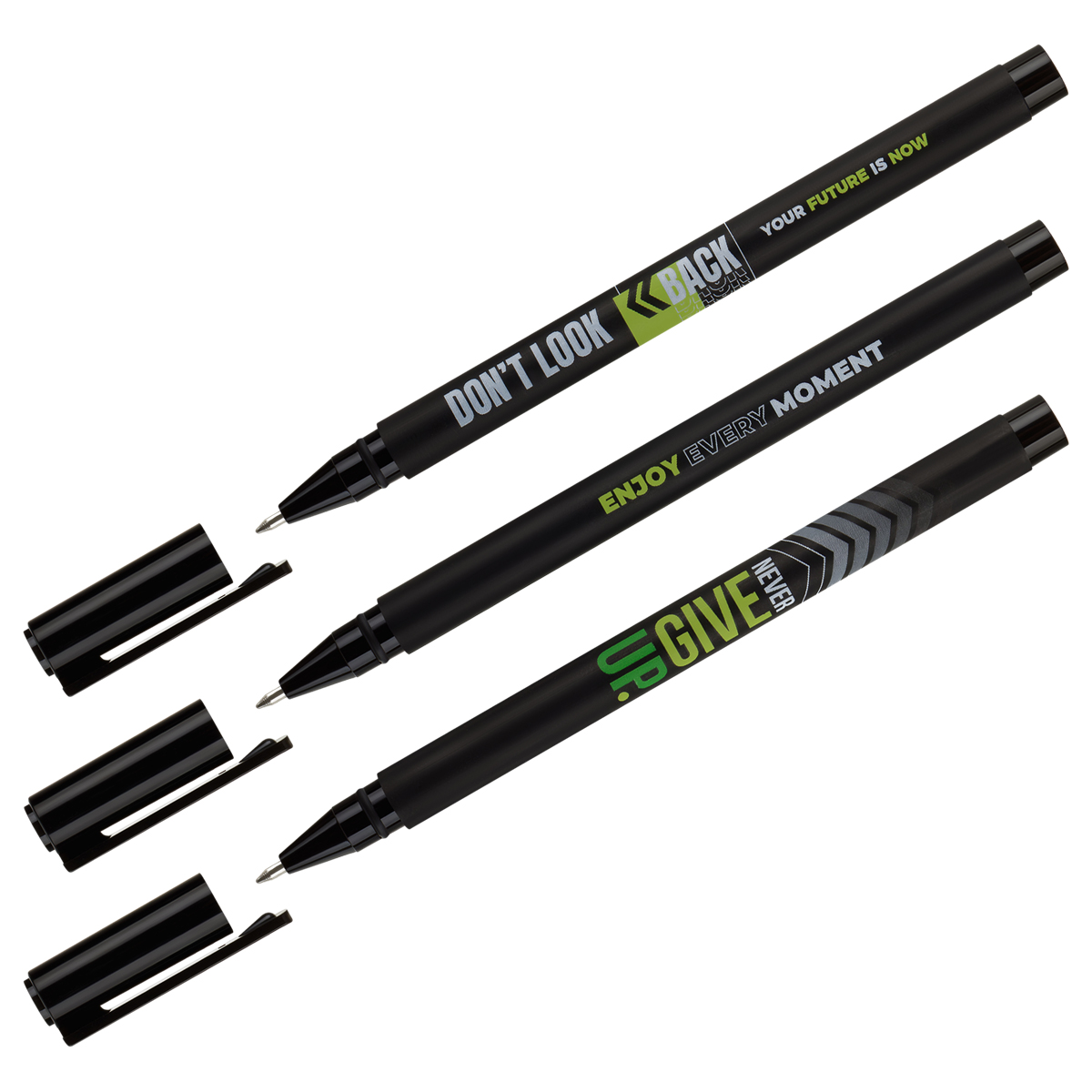 Ручка шариковая MESHU "Motivation" синяя, 0,5мм, корпус ассорти