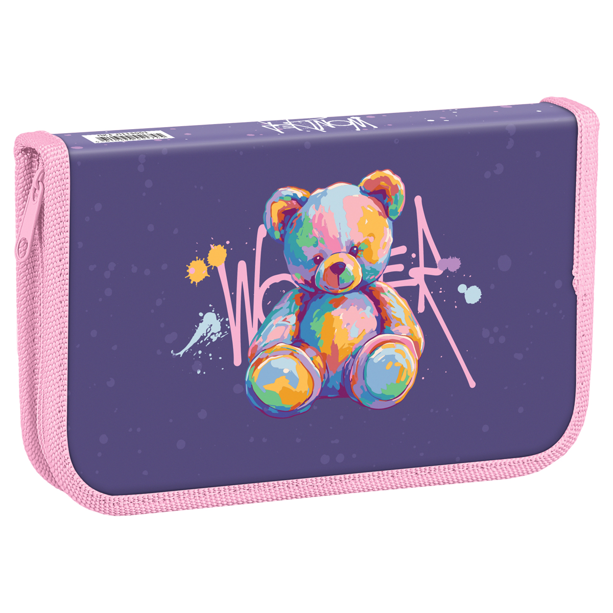 Пенал 1 отделение, 190*115 ArtSpace "Bear", фольга