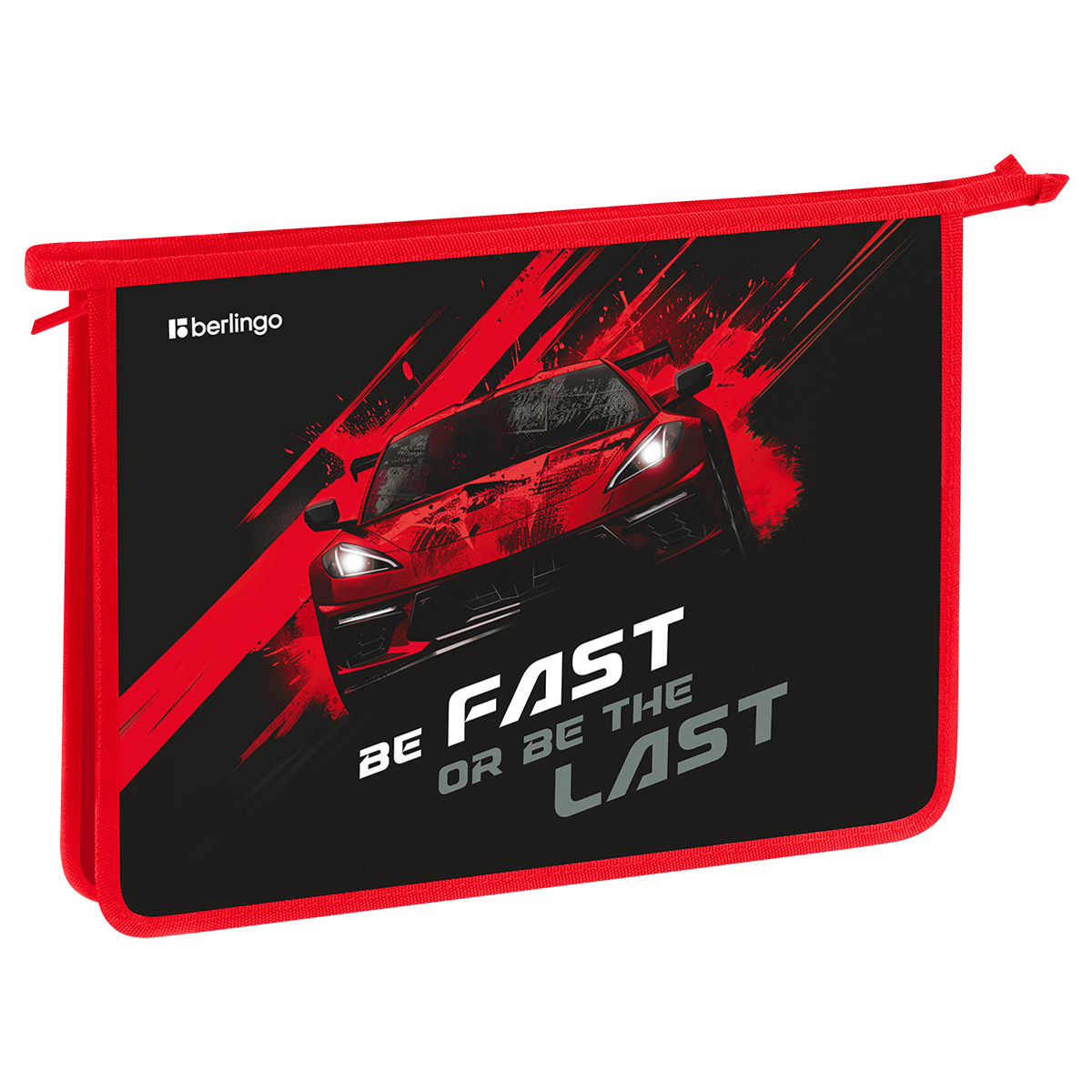 Папка для тетрадей 1 отделение, А4 Berlingo "Fast Track", 340*245*40 мм, пластик, на молнии