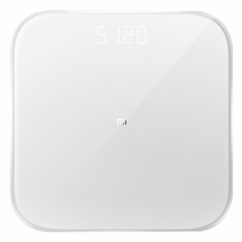 Весы напольные XIAOMI Mi Smart Scale 2, электронные, макс нагрузка 150кг, квадрат, стекло, белый, NUN4056GL