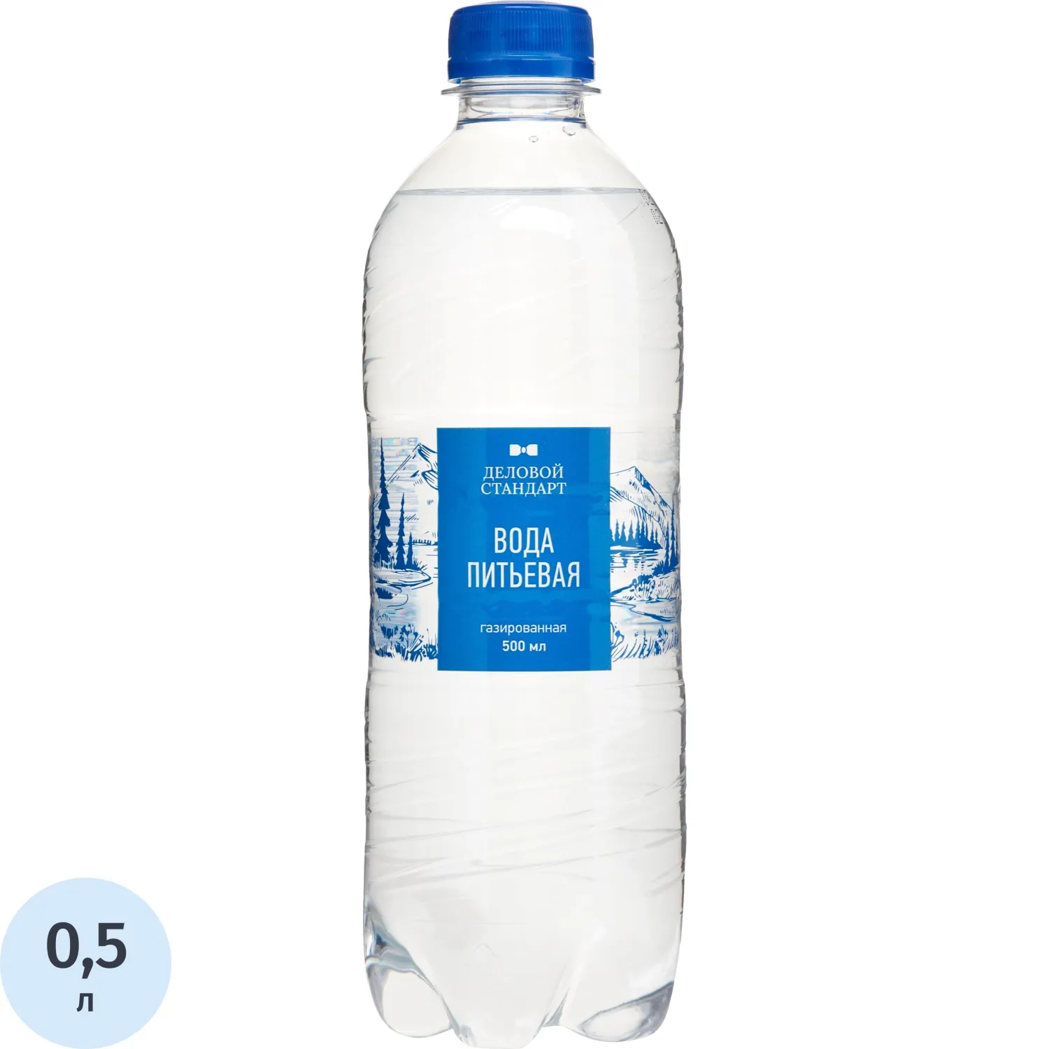 Вода питьевая Деловой Стандарт газ 0,5л