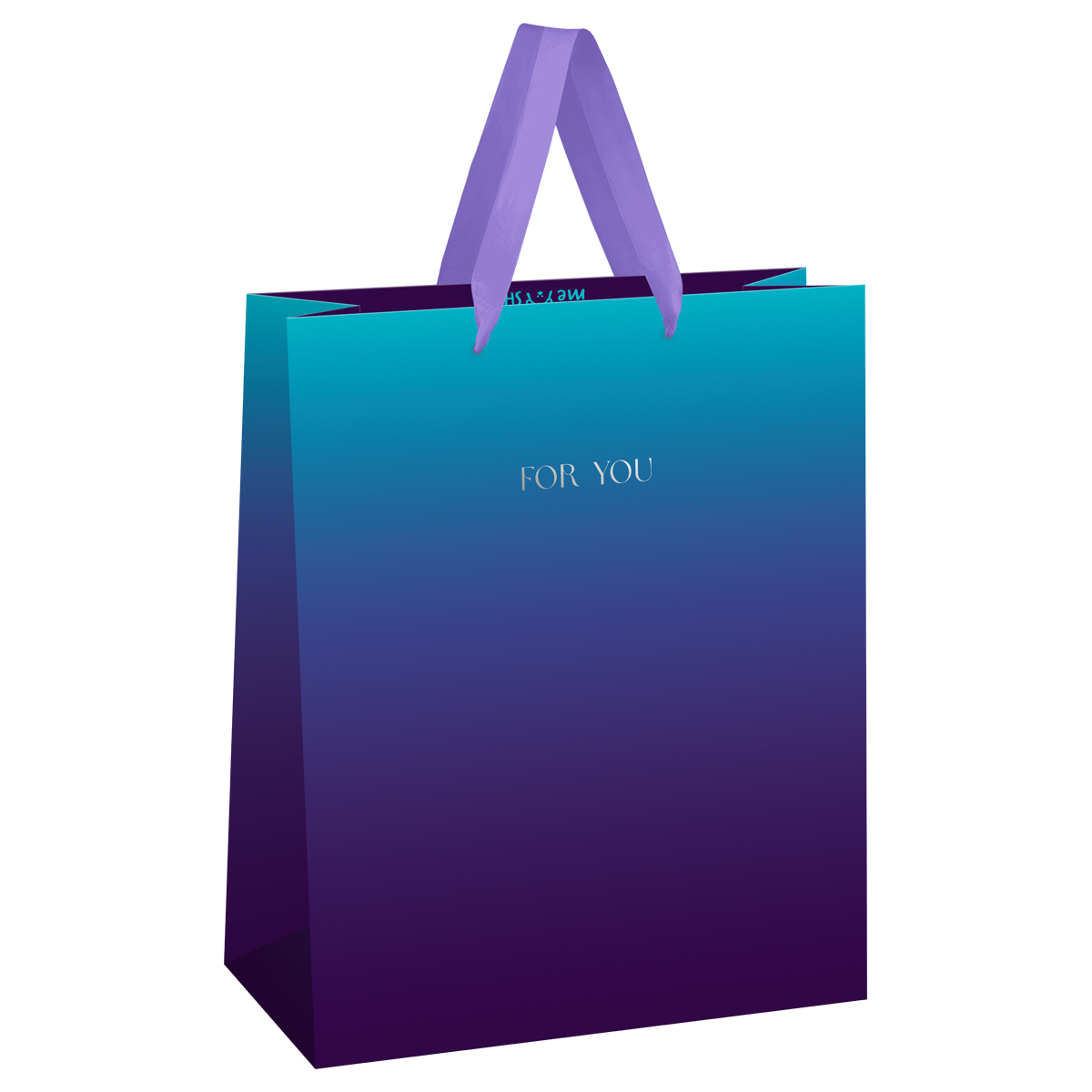 Пакет подарочный 33*42*12см MESHU "Intense gradient", фольга,  матовая ламинация