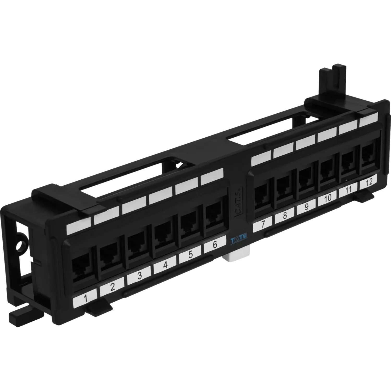 Патч-панель TWT TWT-PP12UTP-H настенная горизонтальная, 12 портов, UTP, 5E
