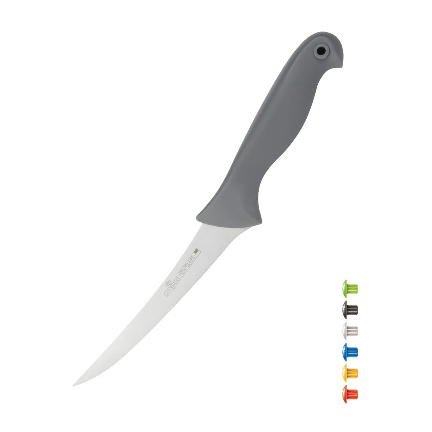 Нож разделочный 6'' 150мм с цветными вставками Colour Luxstahl (кт1803)