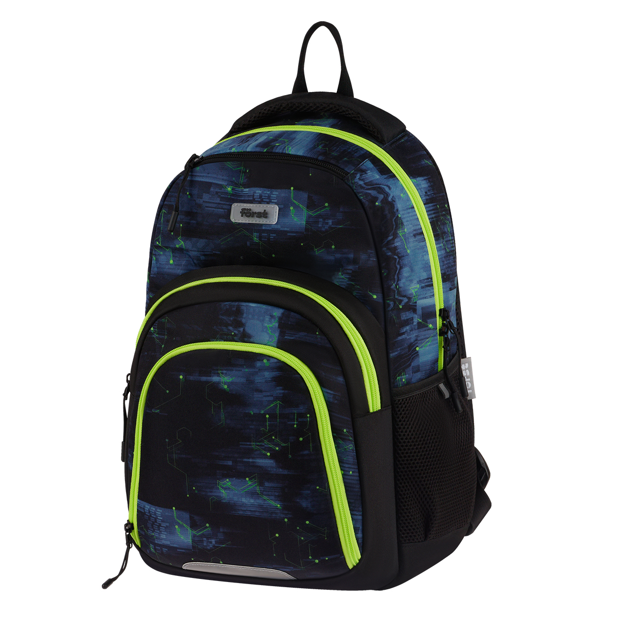 Рюкзак Först F-Line "Welcome to the future" 42*27*16см, 1 отделение, 5 карманов, уплотненная спинка