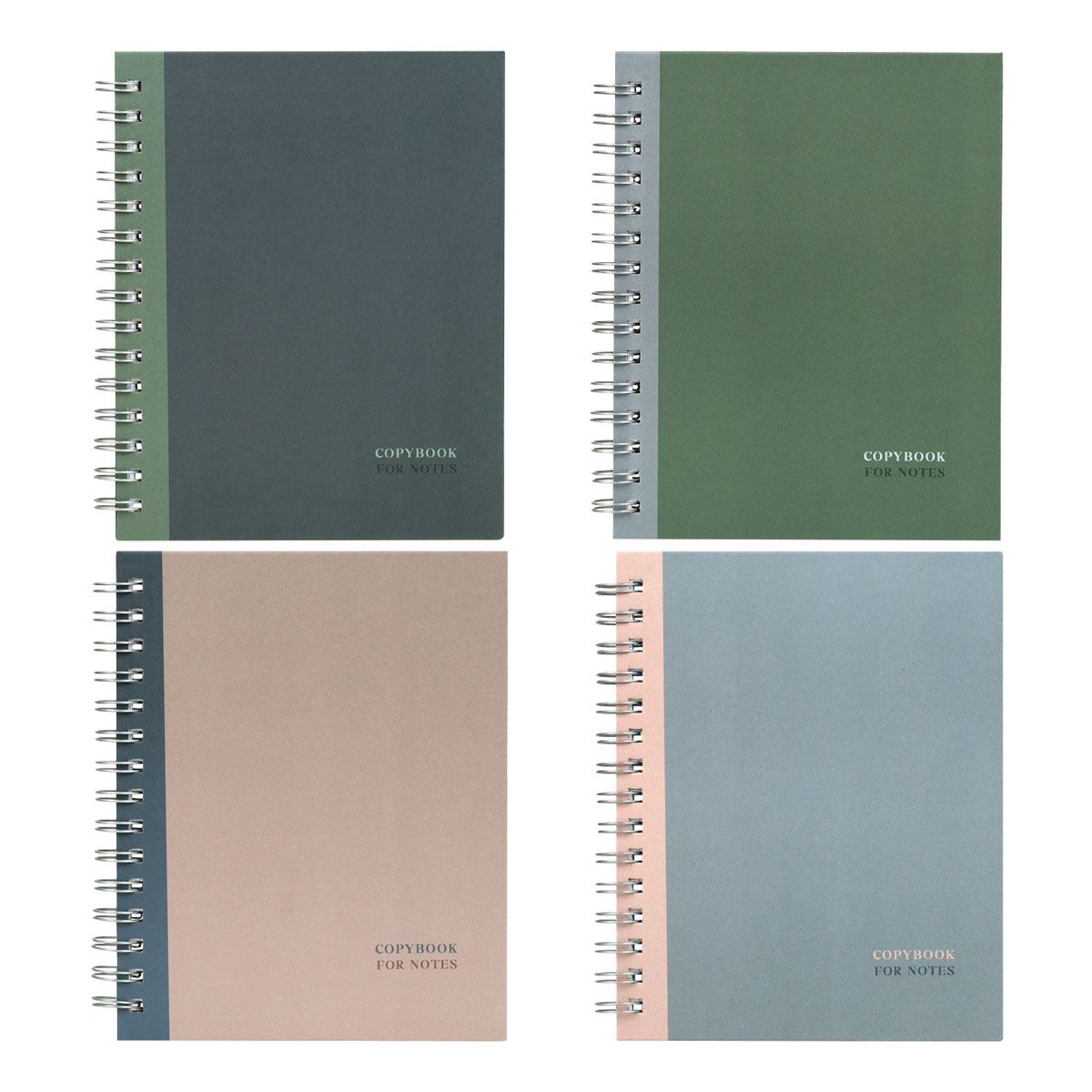 Тетрадь 120л., А5, клетка на гребне BG "Monocolor. Double", матовая ламинация, твердая обложка