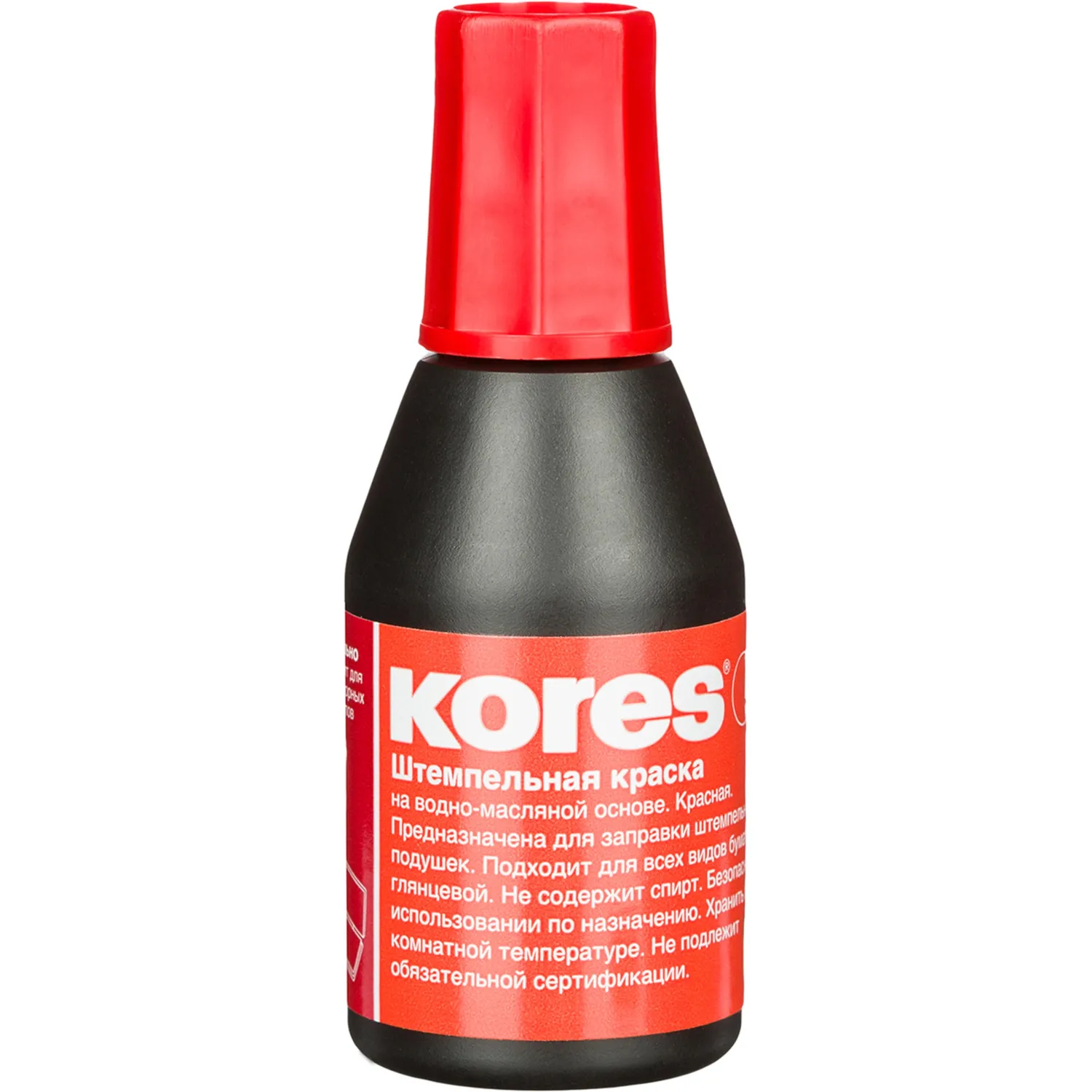 Краска штемпельная KORES красная 71328 ев/эт