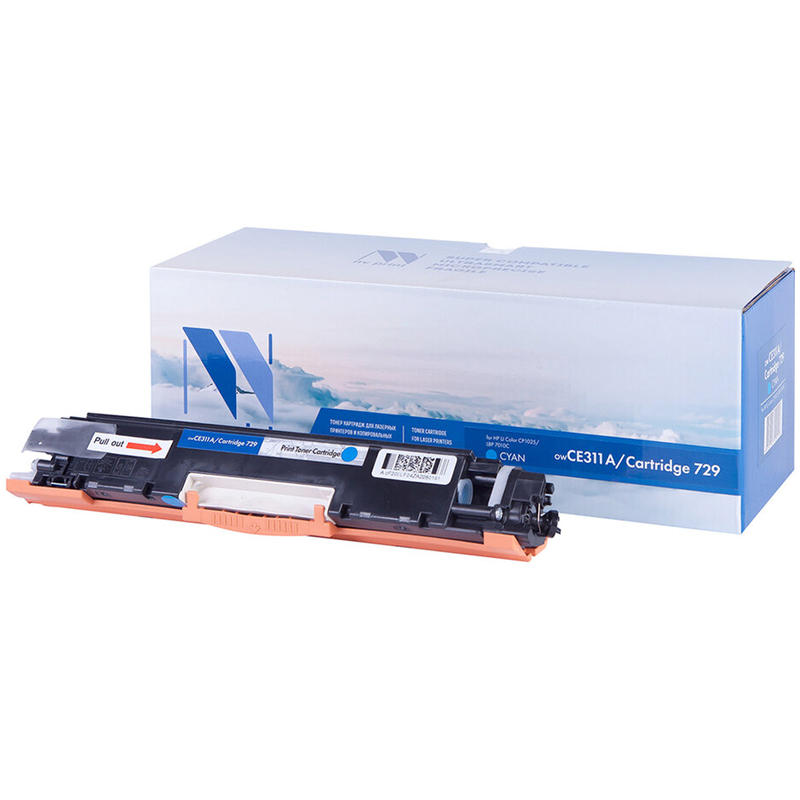Картридж совм. NV Print CE311A (№126A)/Canon729 голубой для HP Color LJ CP1025/Pro100 M175 (1000стр.)