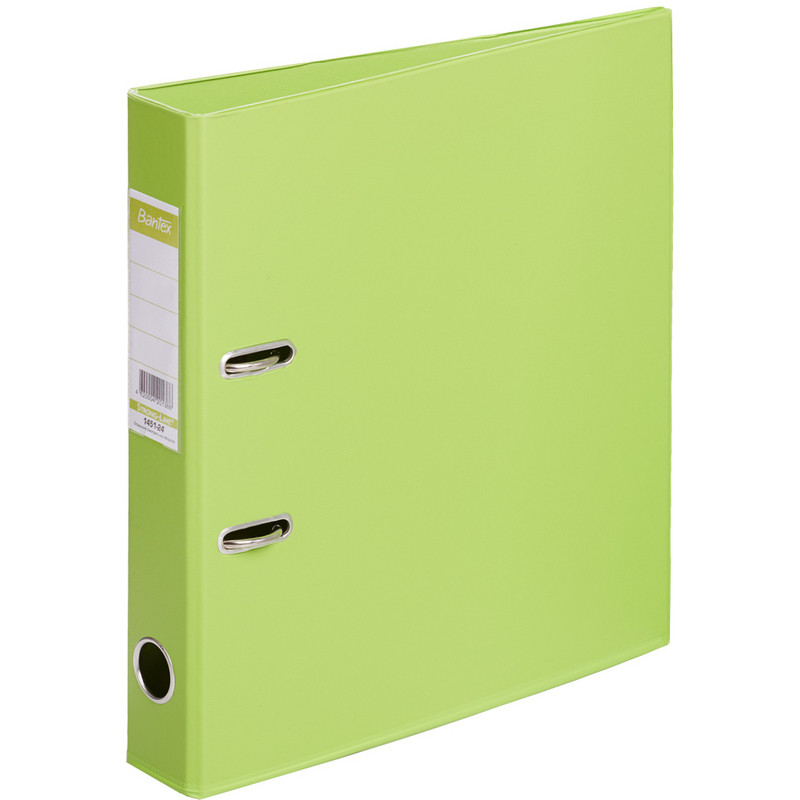Папка-регистратор BANTEX Strong Line 1451-24, 50мм, лайм, ПБП2, карм.кор