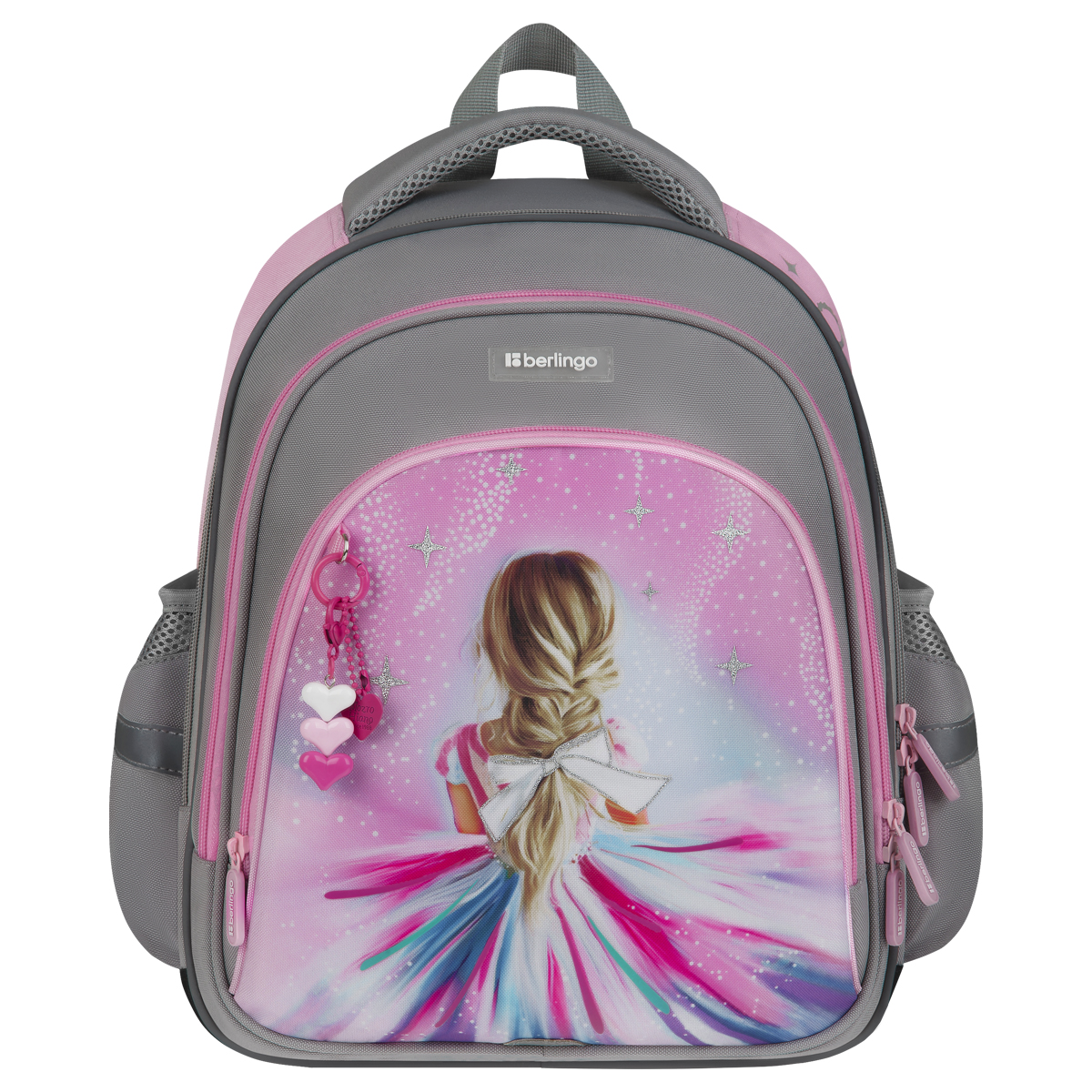 Рюкзак Berlingo OrthoFit "Charming Princess" 37*29*13,5см, 3 отделения, 2 кармана, эргономичная спинка