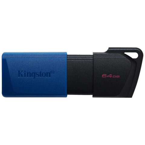 Флеш-диск 64GB KINGSTON DataTraveler Exodia M, разъем USB 3.2, черный/синий, DTXM/64G, DTXM/64GB