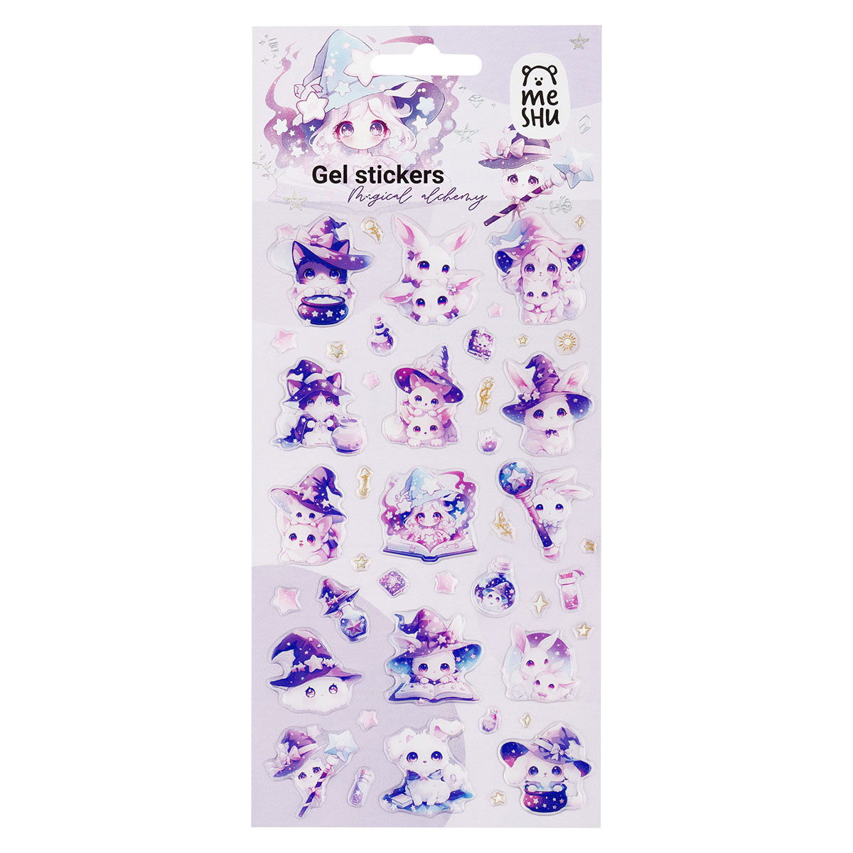 Наклейки гелевые MESHU  "Magical alchemy" , 10*23см, инд. уп., европодвес