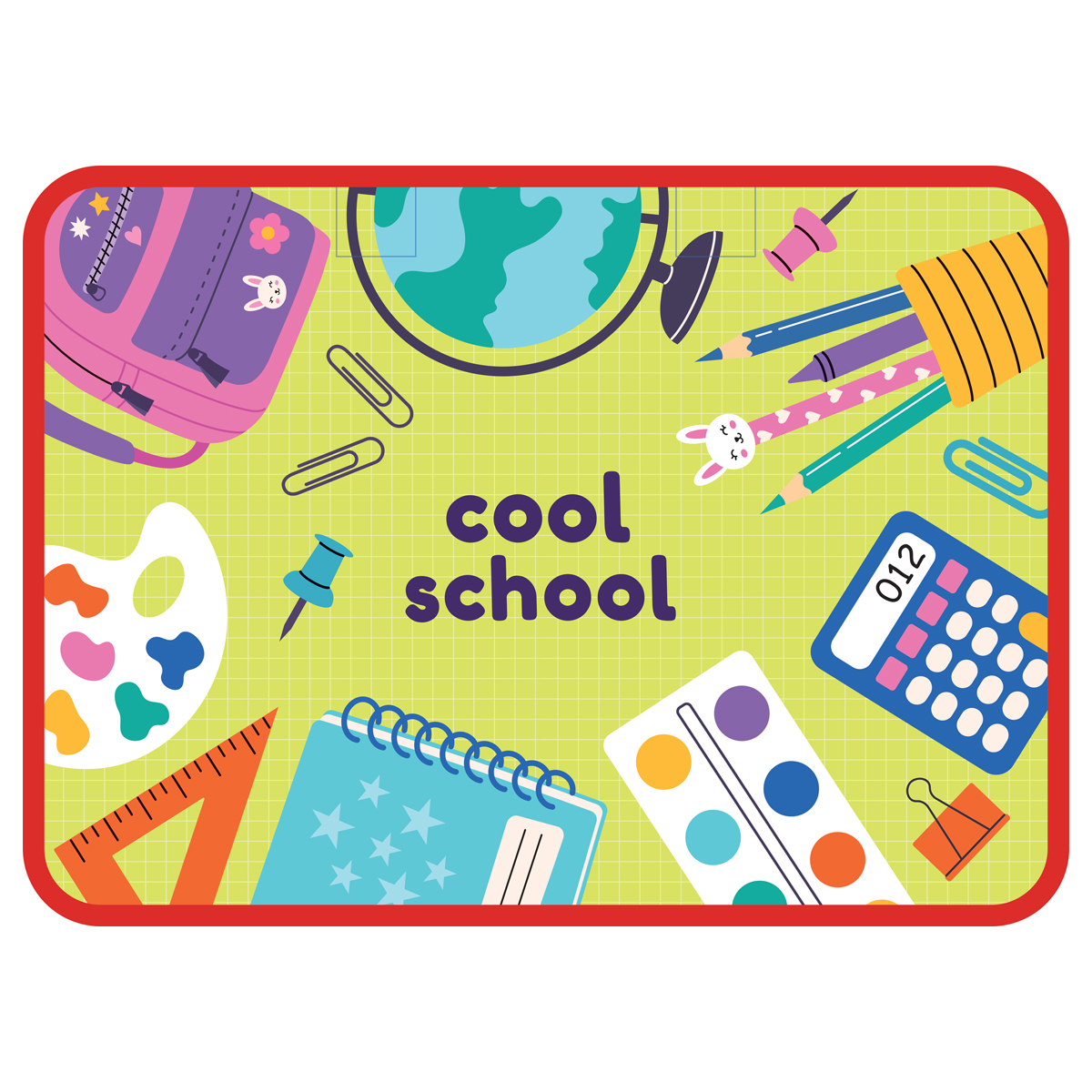 Папка с ручками А4 ArtSpace "Папка школьника ", пластик, на молнии, 70мм