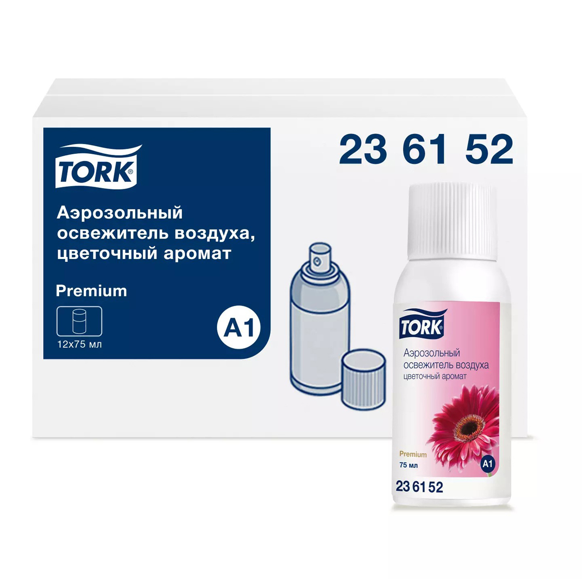 Сменный баллон для освежителя воздуха Tork "Premium"(А1), цветочный, 75мл