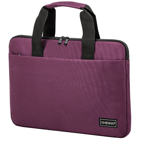 Сумка портфель HEIKKI PERSPECTIVE (ХЕЙКИ) с отделением для ноутбука 15,6", бордовая, 28х39х3 см, 272596