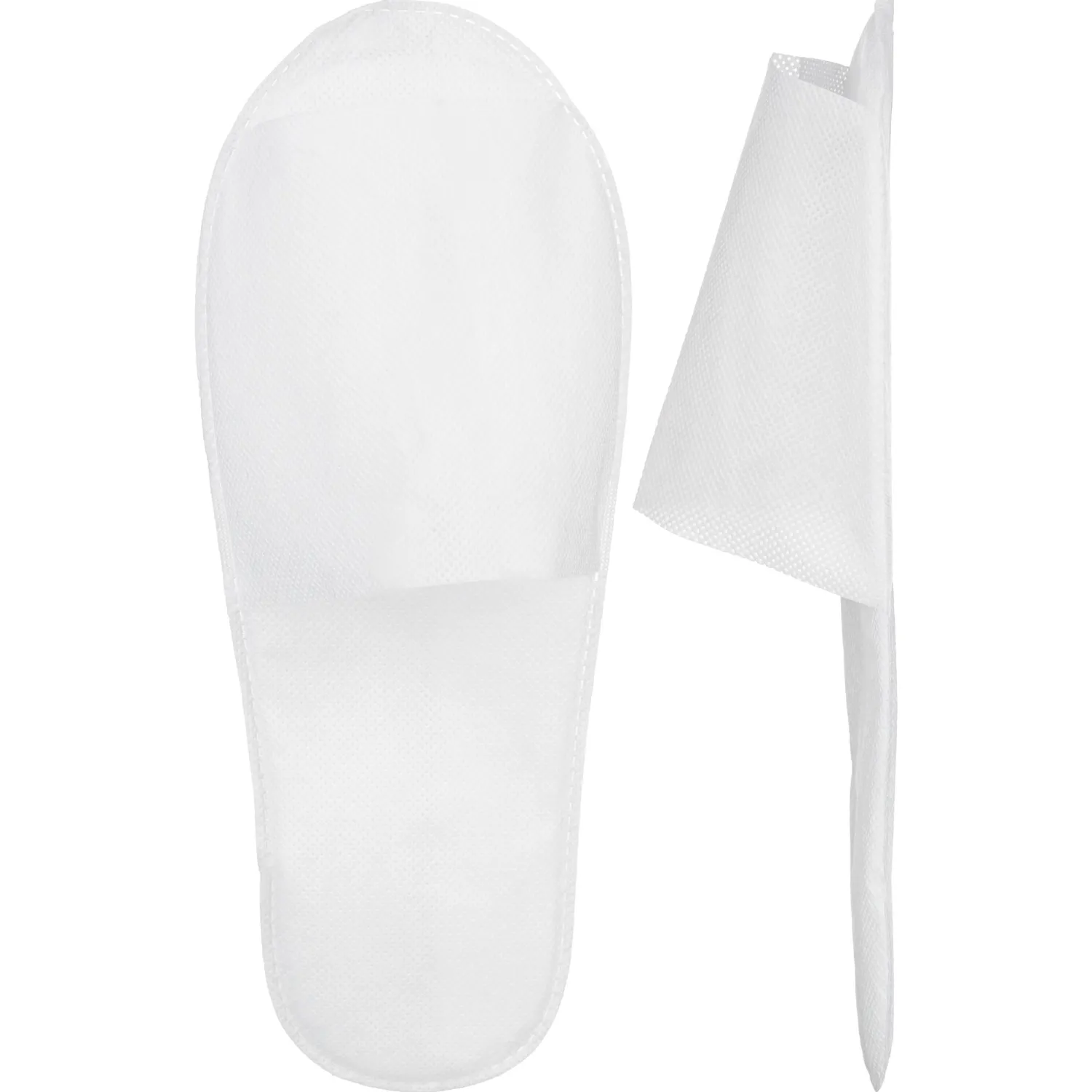 Тапочки одноразовые Антикризисные Ультра с открытым мысом, белые,250пар/уп