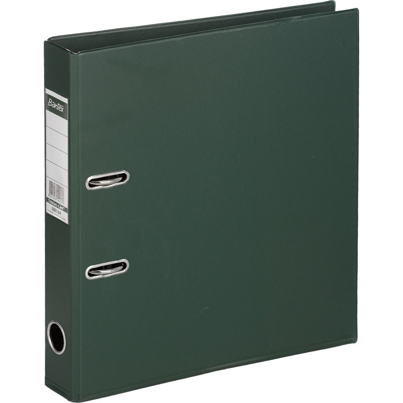 Папка-регистратор BANTEX Strong Line 1451-04,50мм,т-зеленый,ПБП2,карм.кор