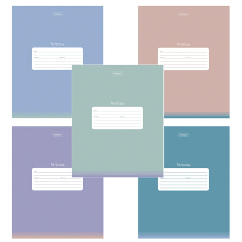 Тетрадь обложка пластик, 18л. клетка, HATBER, PROстиль Универсальная (микс в спайке), 090449, 18Т5В1пл