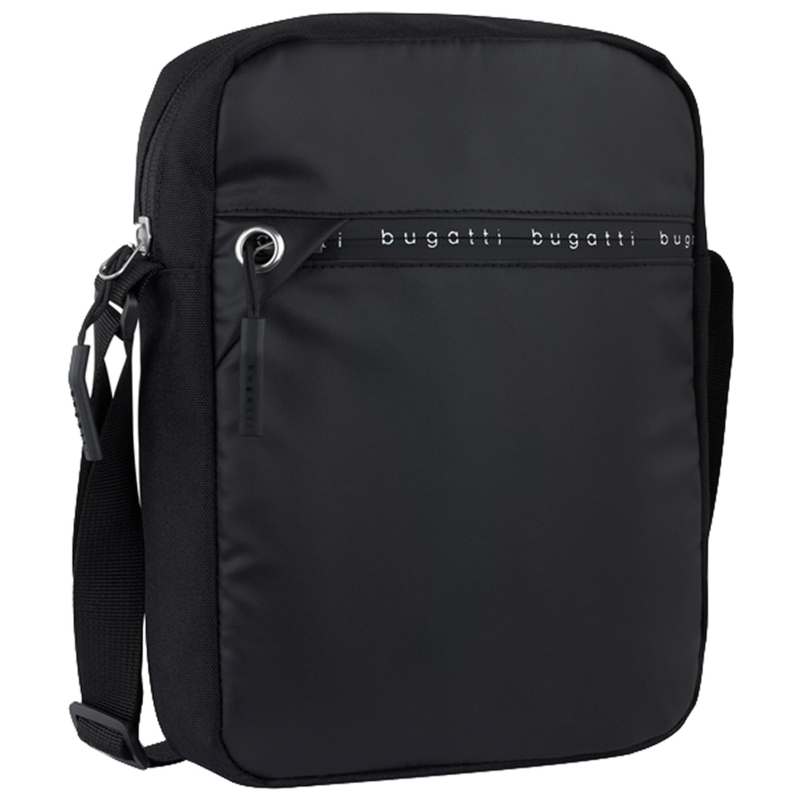 Сумка наплечн BUGATTI Blanc Delight,чер,нейлон RPET600D,20х6х26;2л,49450801
