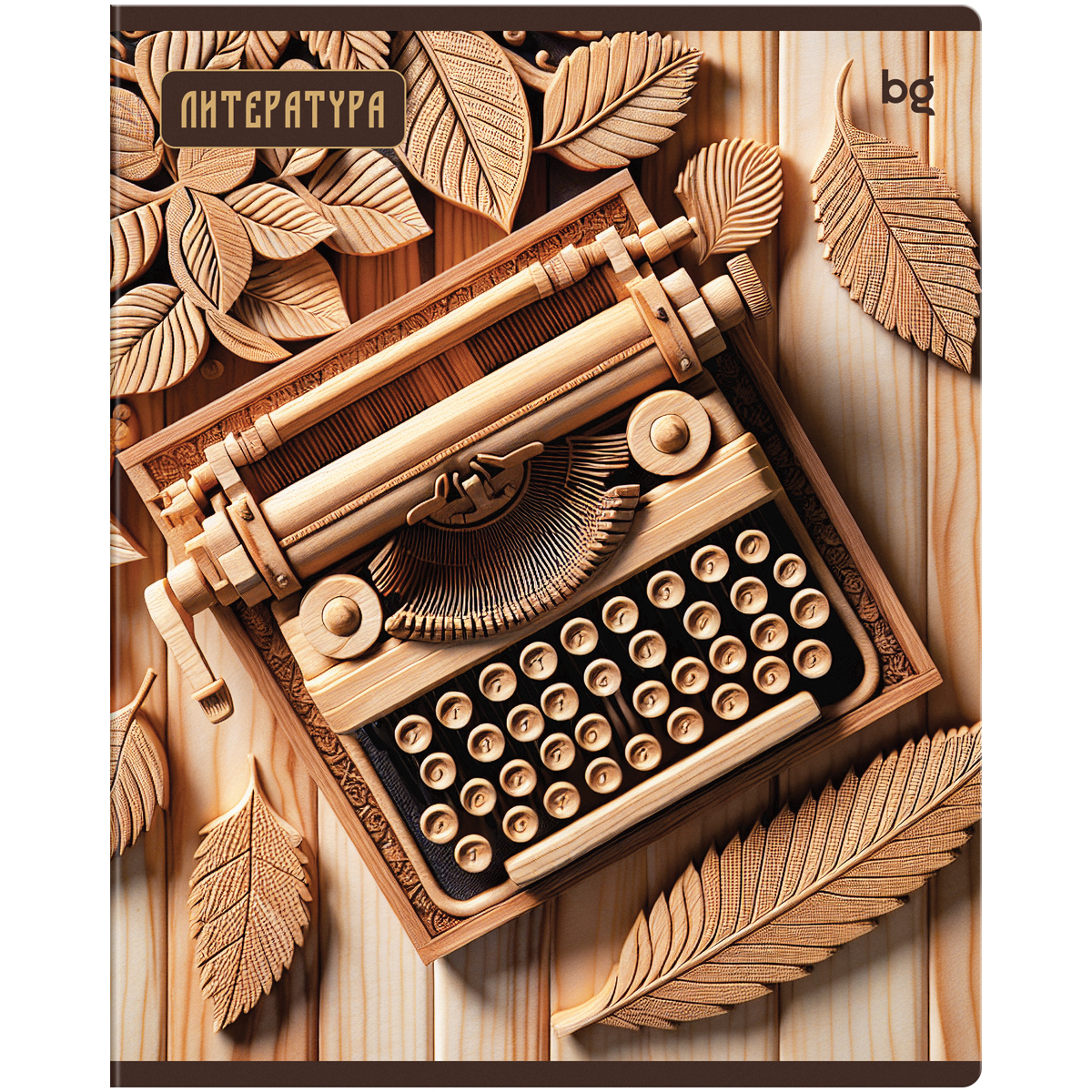 Тетрадь предметная 48л. BG "Дерево знаний" - Литература, soft-touch ламинация