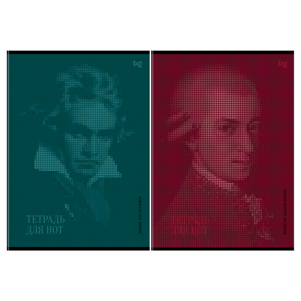 Тетрадь для нот 24л., А4, на скрепке BG "История в музыке", справочная информация на форзаце (вертик.), выб.лак