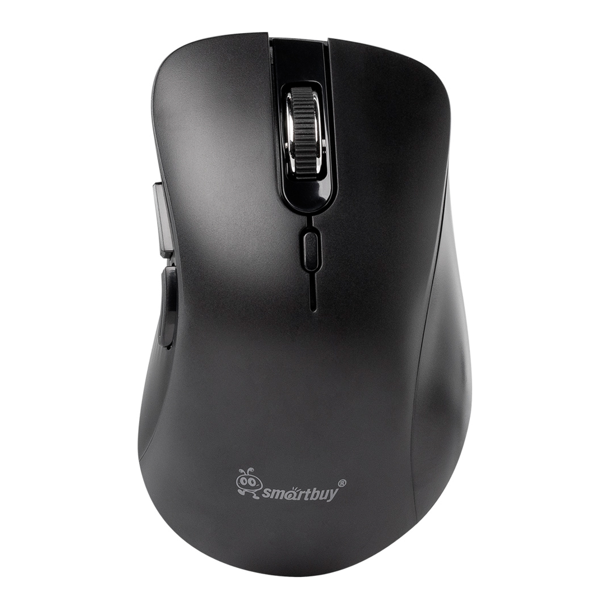 Мышь беспроводная Smartbuy 616AG, бесшумная работа кнопок, черный, 5btn+Roll