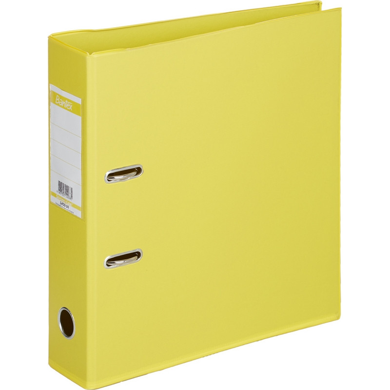 Папка-регистратор BANTEX Strong Line 1450-06, 70мм, желтый, ПБП2, карм.кор