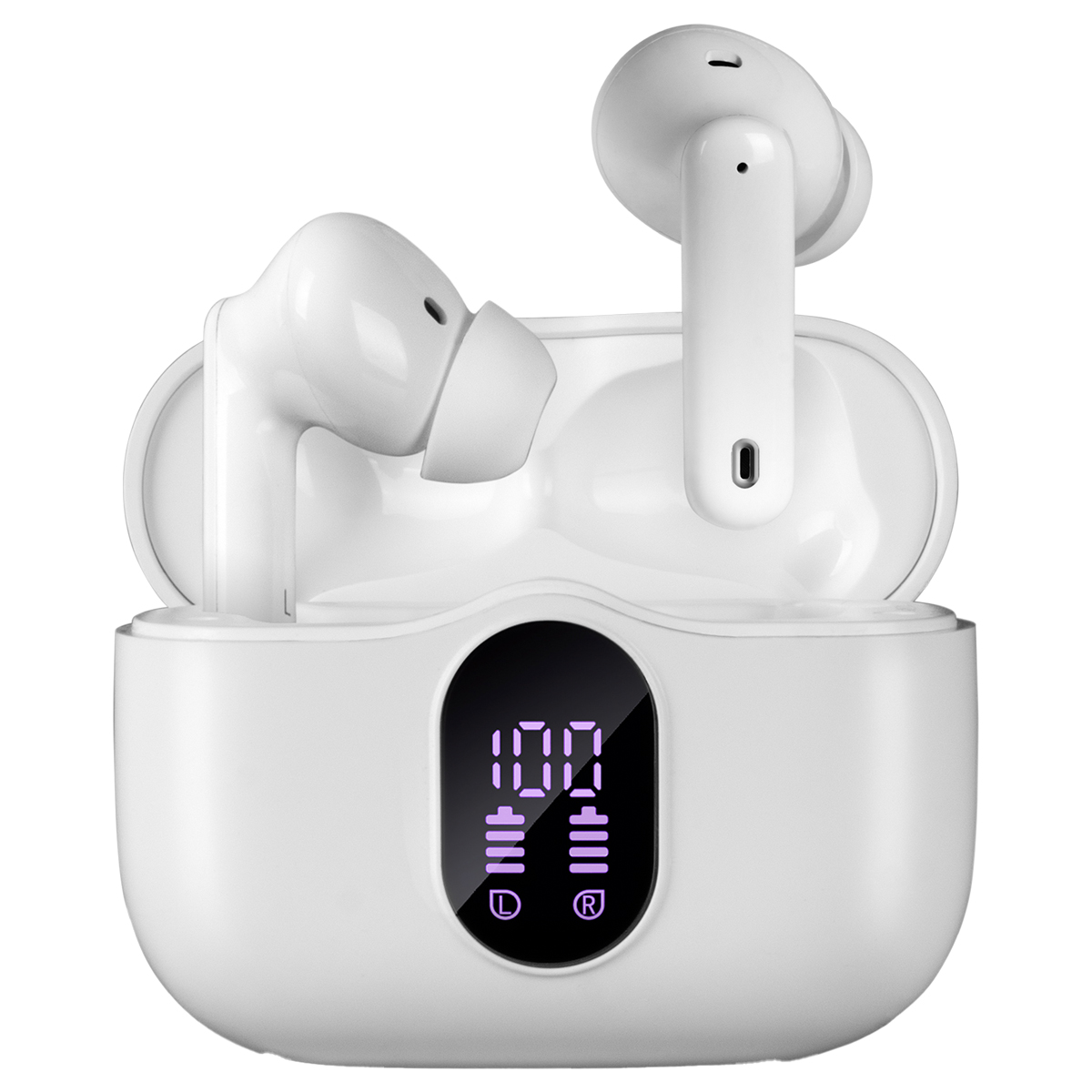 Наушники с микрофоном беспроводные Sven E-310B, TWS Bluetooth, разъем Type-C, белый