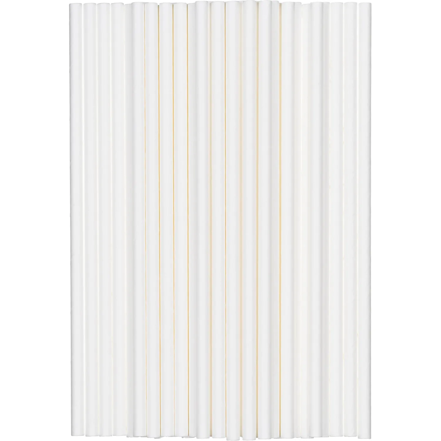 Трубочки для коктейля  бумажная белая 197мм, d-6мм, 2500шт/кор