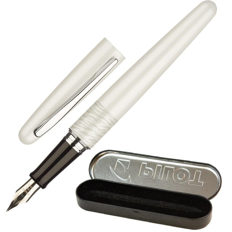 Ручка перьевая PILOT  Белый тигр  серия животные в футляре