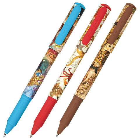 Ручка шариковая в футляре BRUNO VISCONTI "DreamWrite Fauna", СИНЯЯ, ассорти, линия 0,5 мм, 020-0264/22