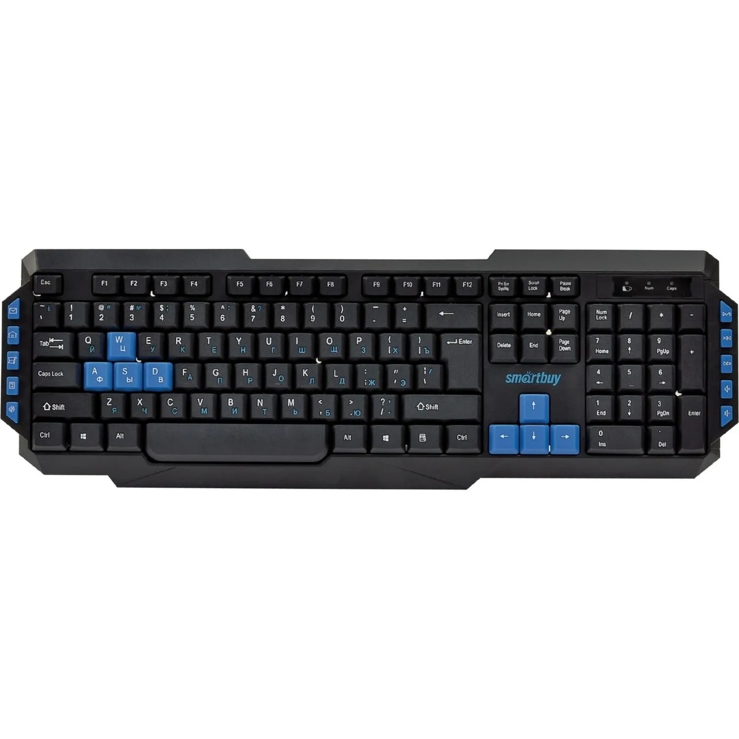 Клавиатура Smartbuy ONE 231 WLS мультимедийная черная (SBK-231AG-K)