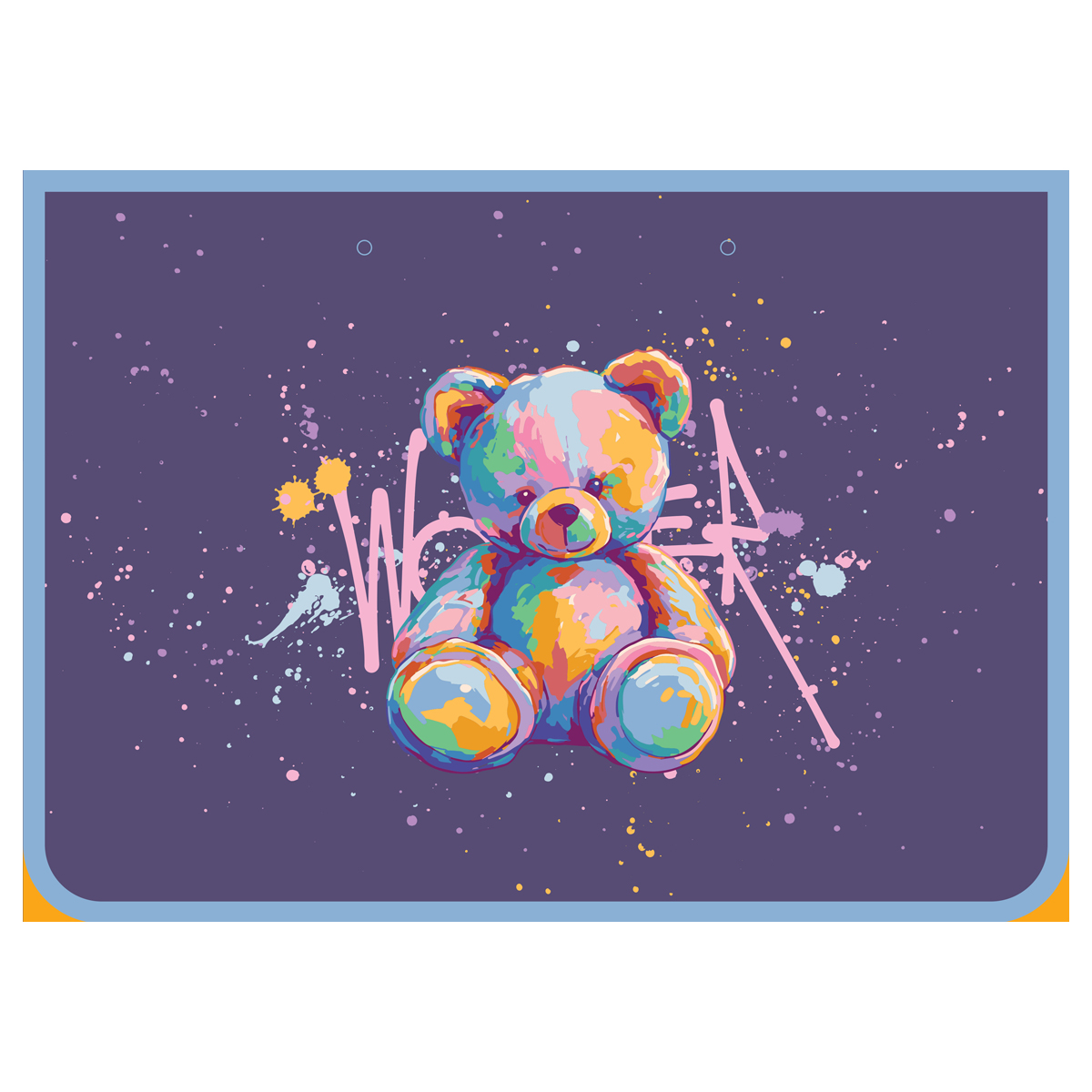 Папка с ручками А4 ArtSpace "Bear", пластик, на молнии, 45мм