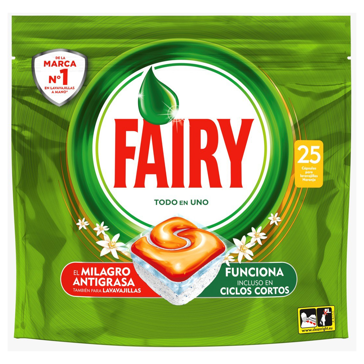 Капсулы для посудомоечной машины Fairy "All in 1.Orange", 25шт. (ПОД ЗАКАЗ)